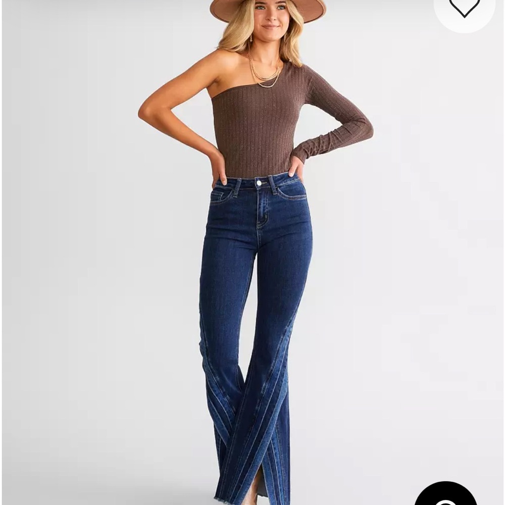 Flying Monkey Dark Blue Flare Jeans